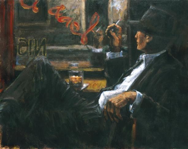 Fabian Perez WHISKEY AT LAS BRUJAS II